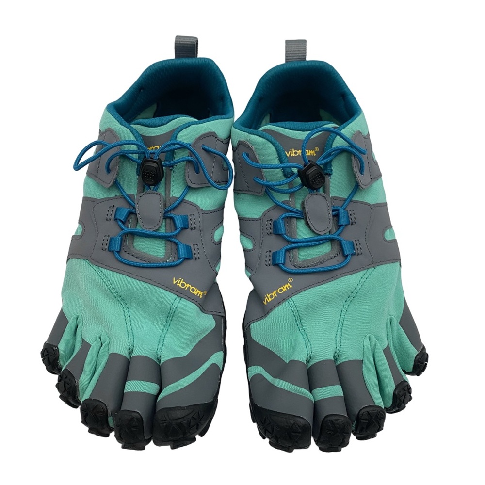 Vibram Fivefingers V-Trail 2.0 Trail Running Shoe 9.5-10 Blue Green 19W7603